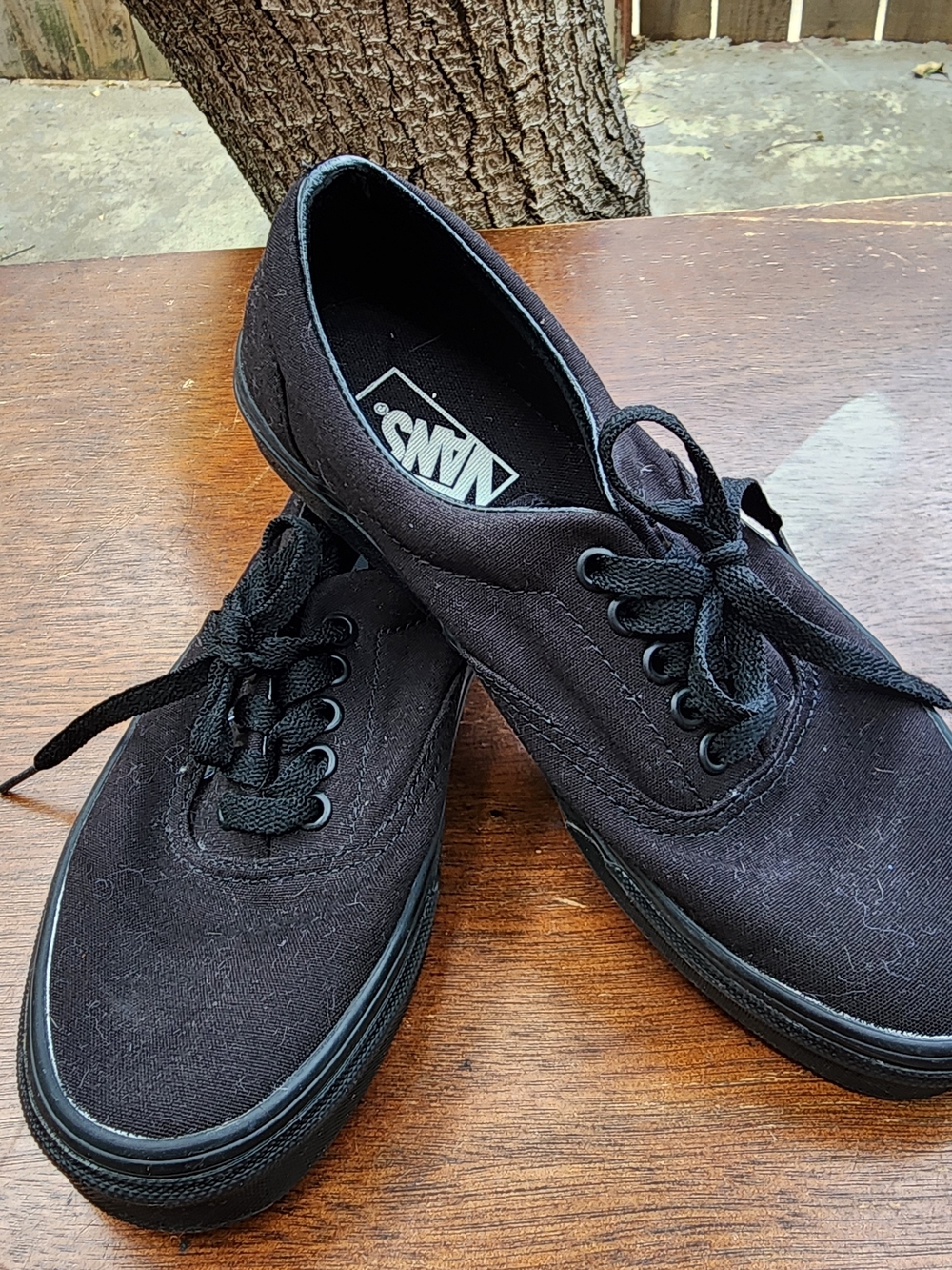 Vans Doheny All Black Canvas Low Top Sneakers Size [6.5]